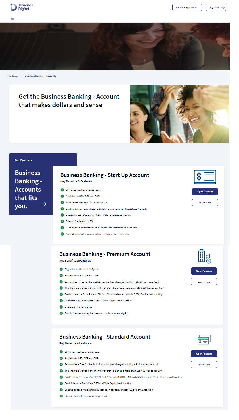 Current Account SME Current Account SME