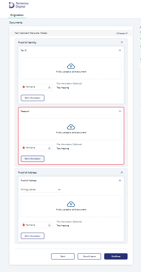 Savings Documents