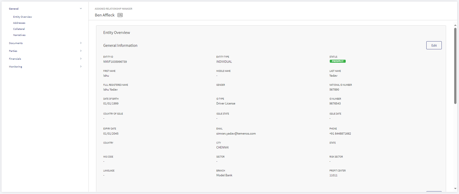 Entity Overview