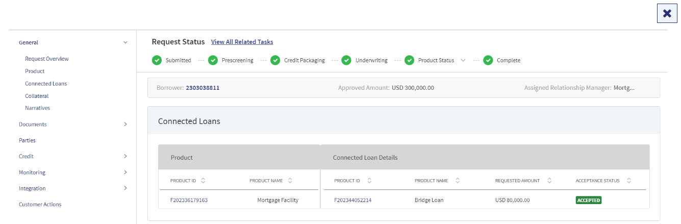 Connected Loans