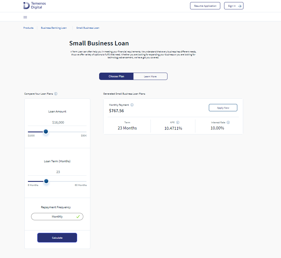 Business Choose Plan