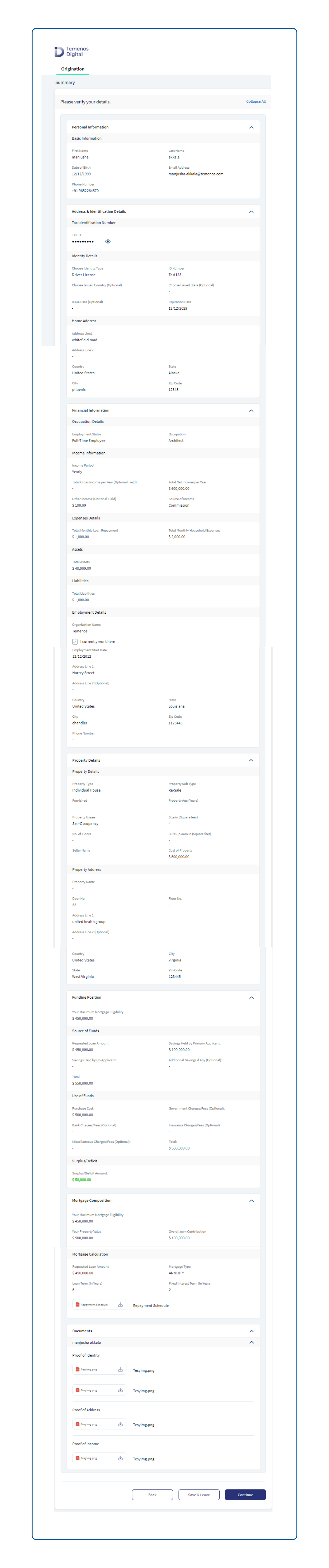 MortgageSummary MortgageSummary