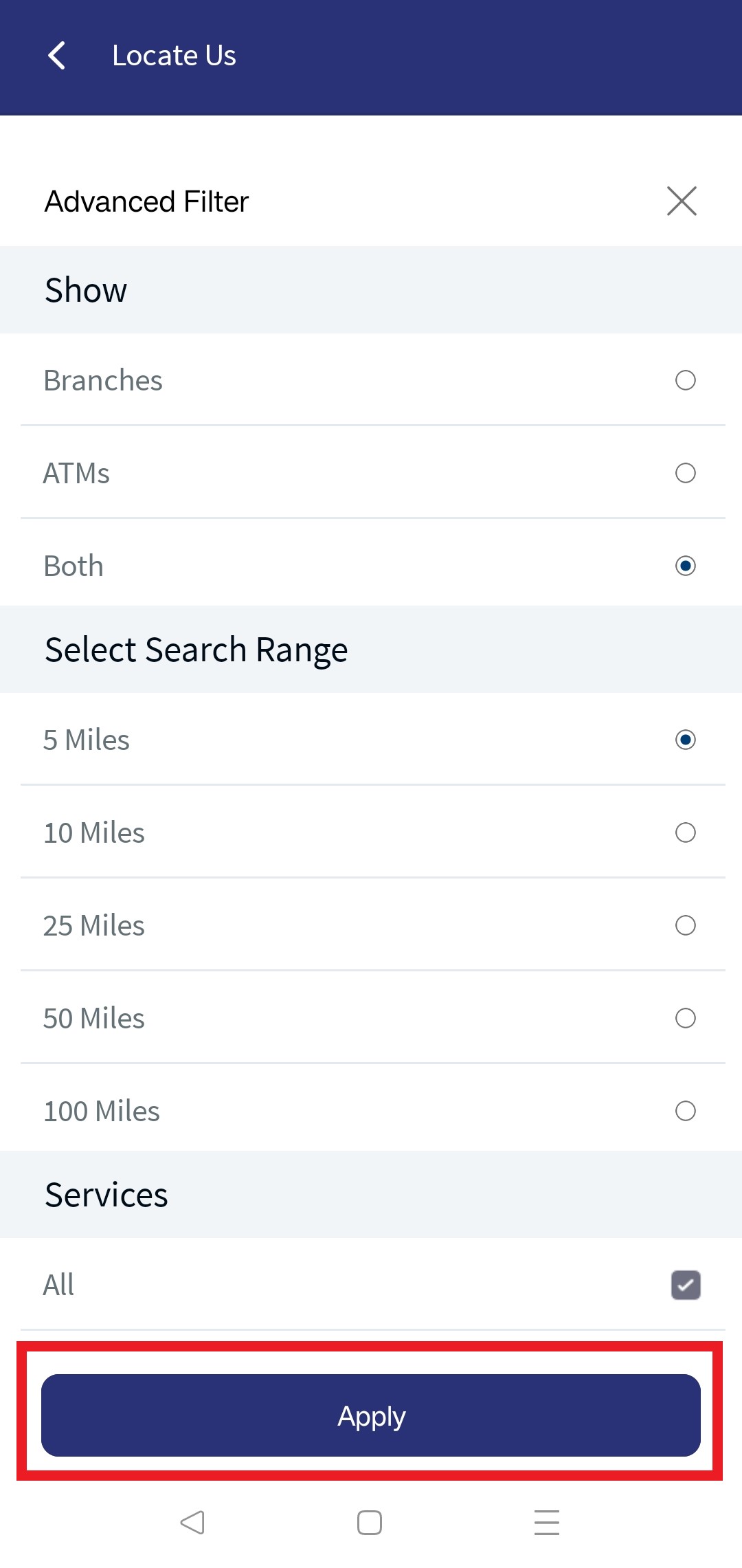 Locate Us Advace Search Locate Us Advance Search