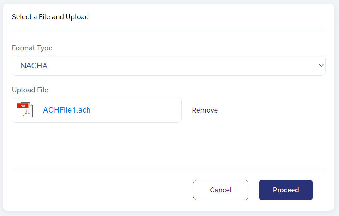 Upload Template