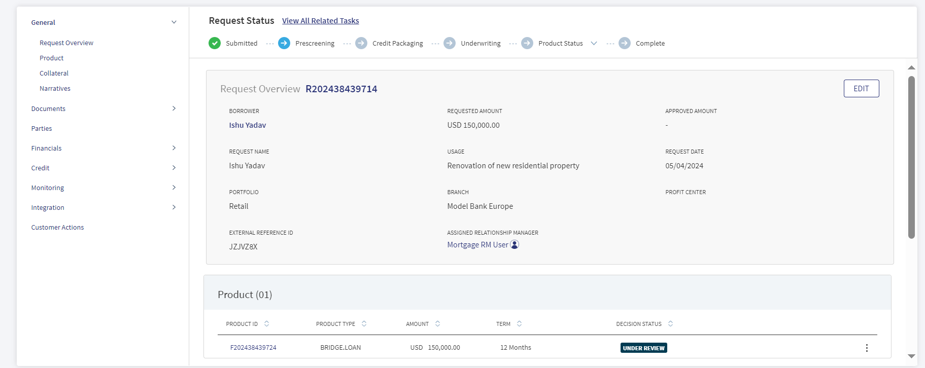 Request Overview 