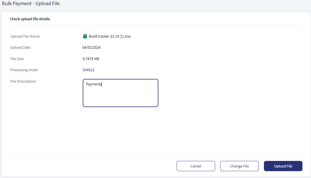 Bulk Update - Upload File