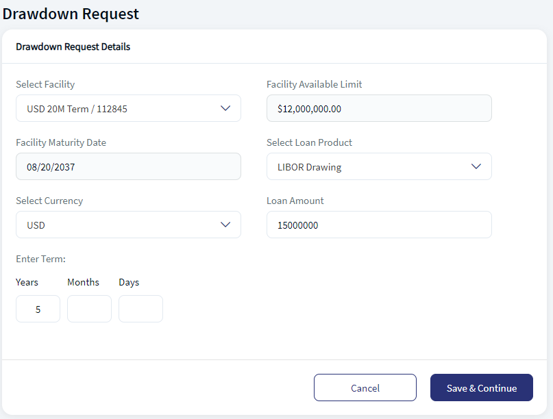 Create Drawdown