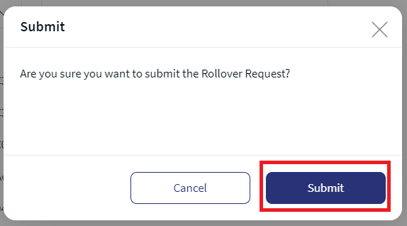 Create Roll Over Request