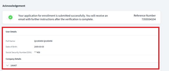 Business Enrollment