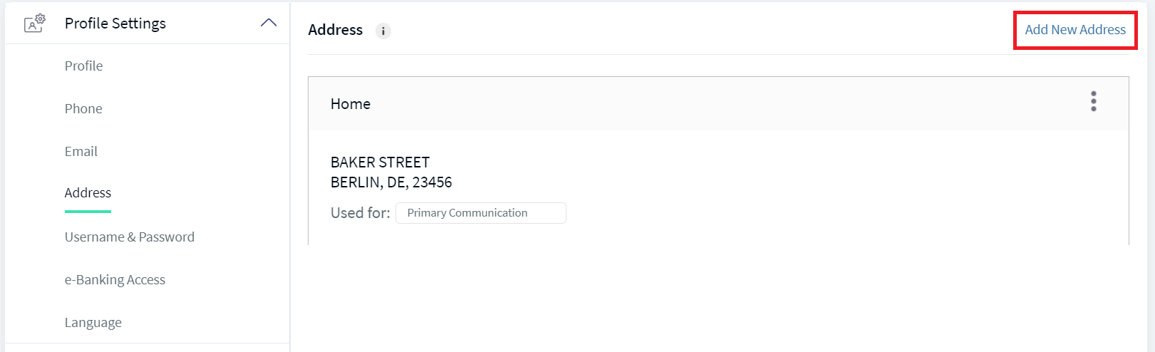 Add Address
