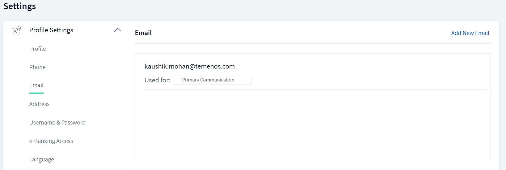 Email details
