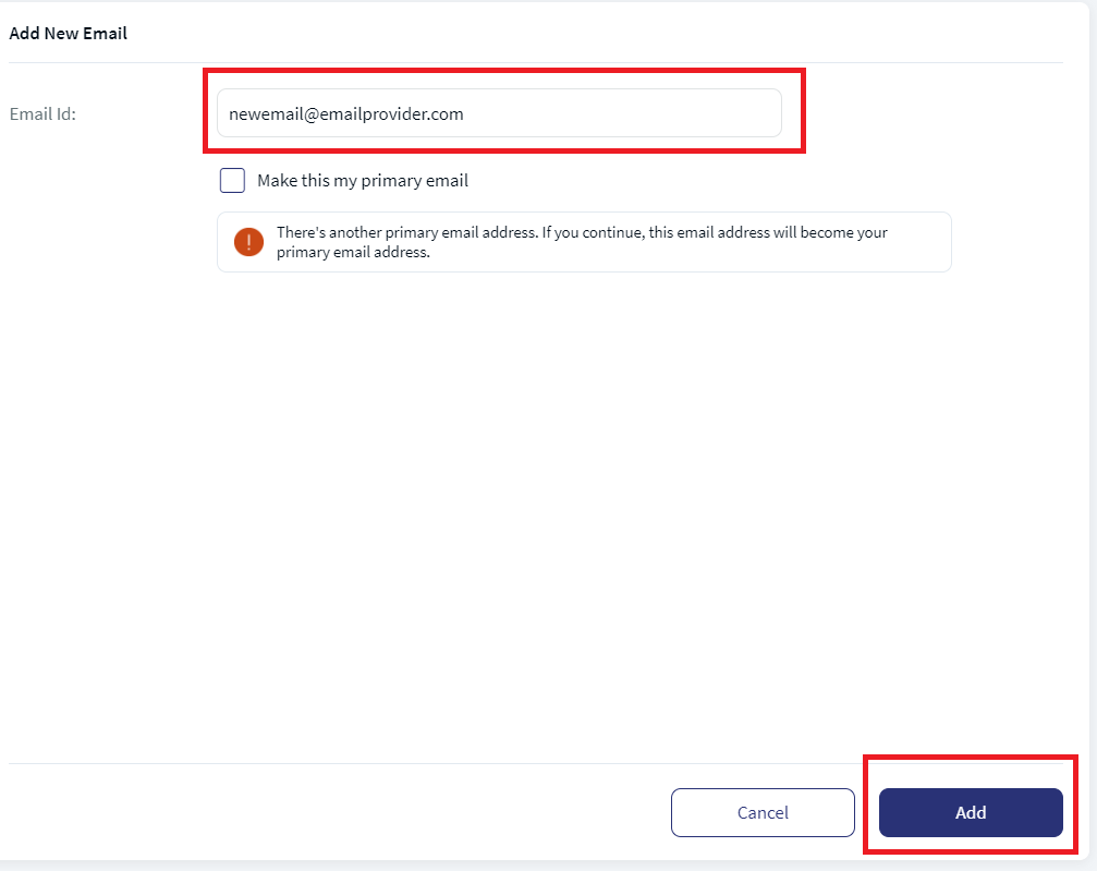 Add Email