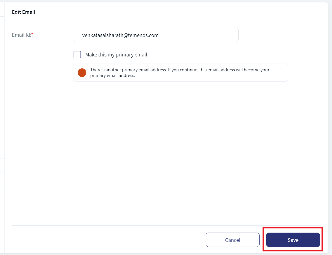 Edit Email
