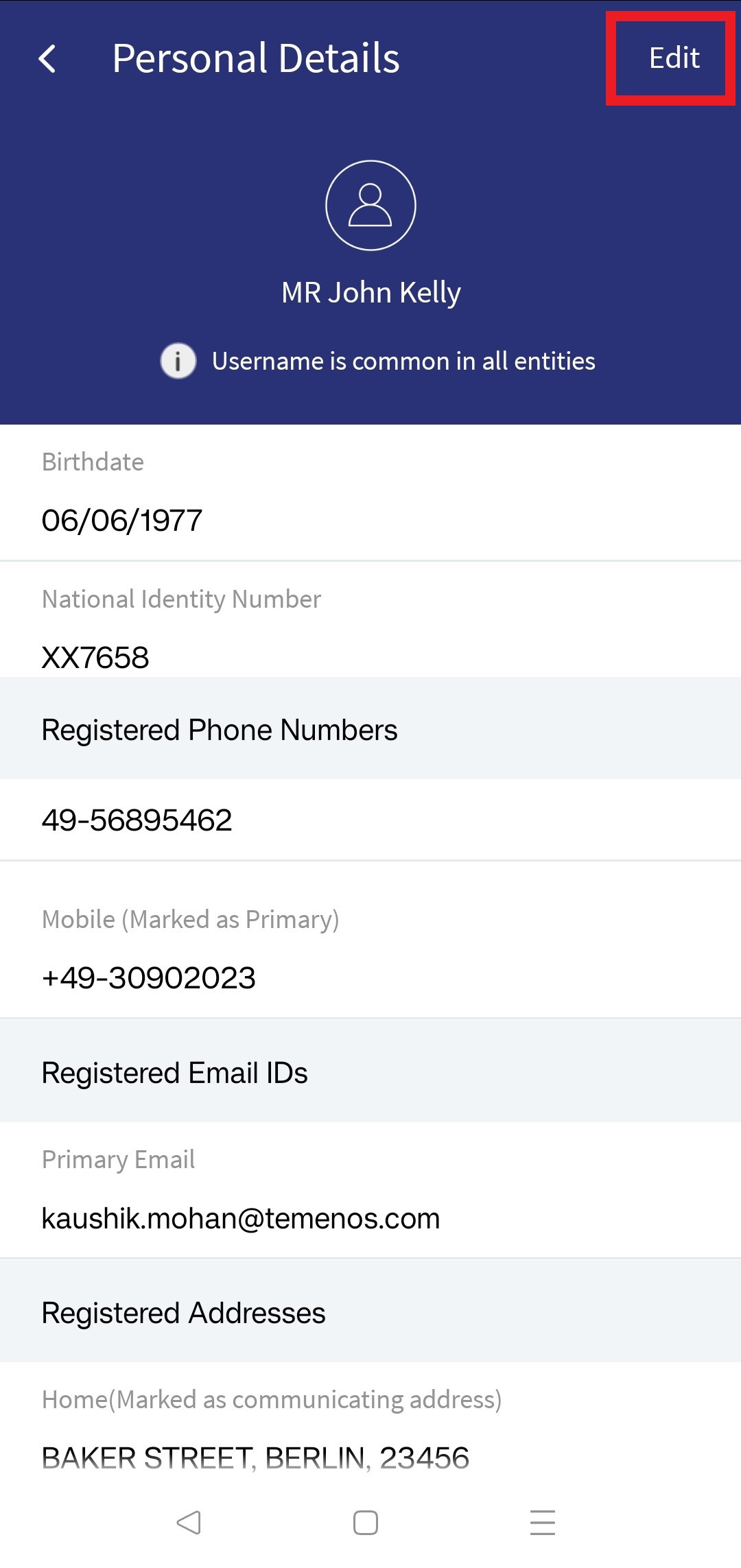 Add Phone number