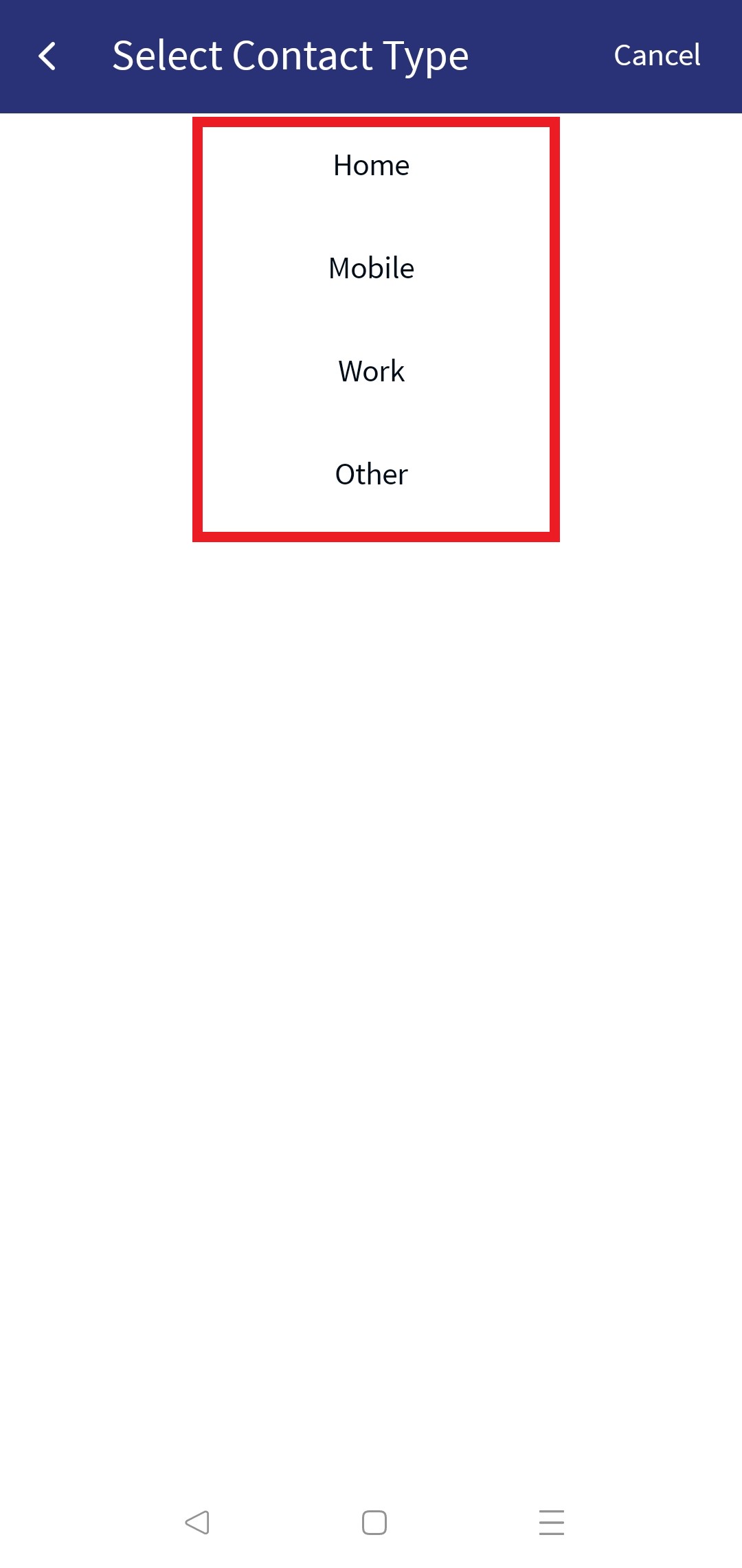 Add Phone number