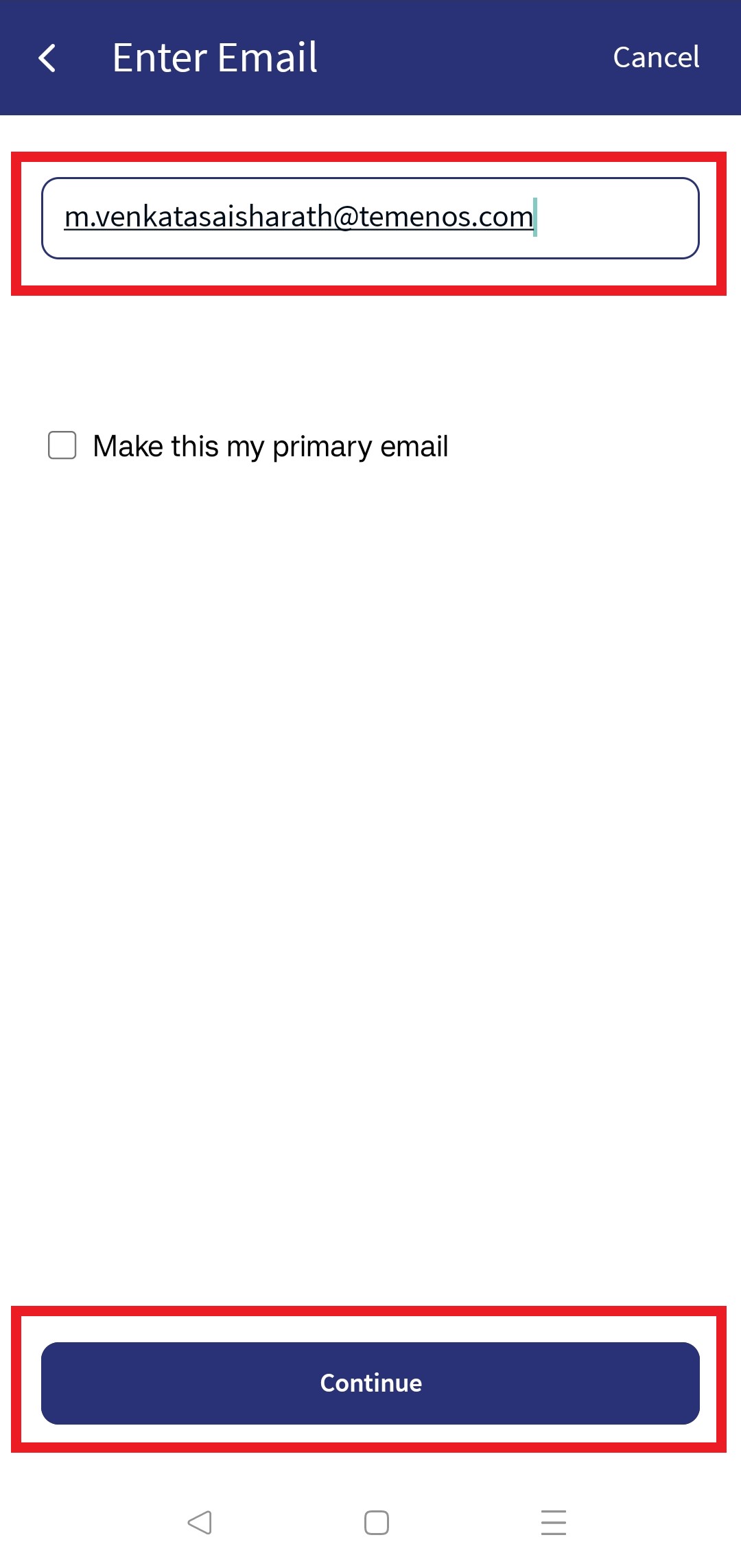 Add New Email