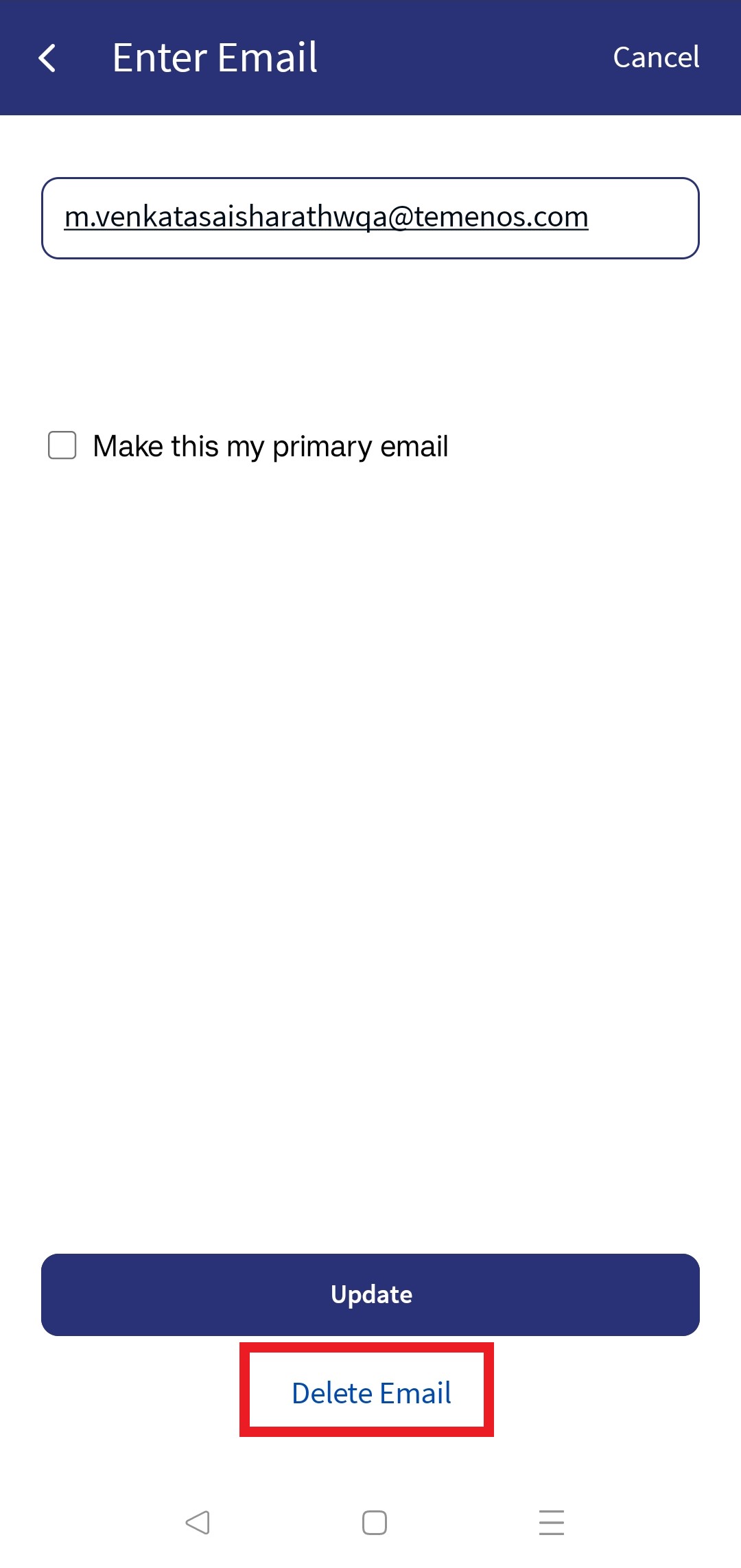 Delete Email