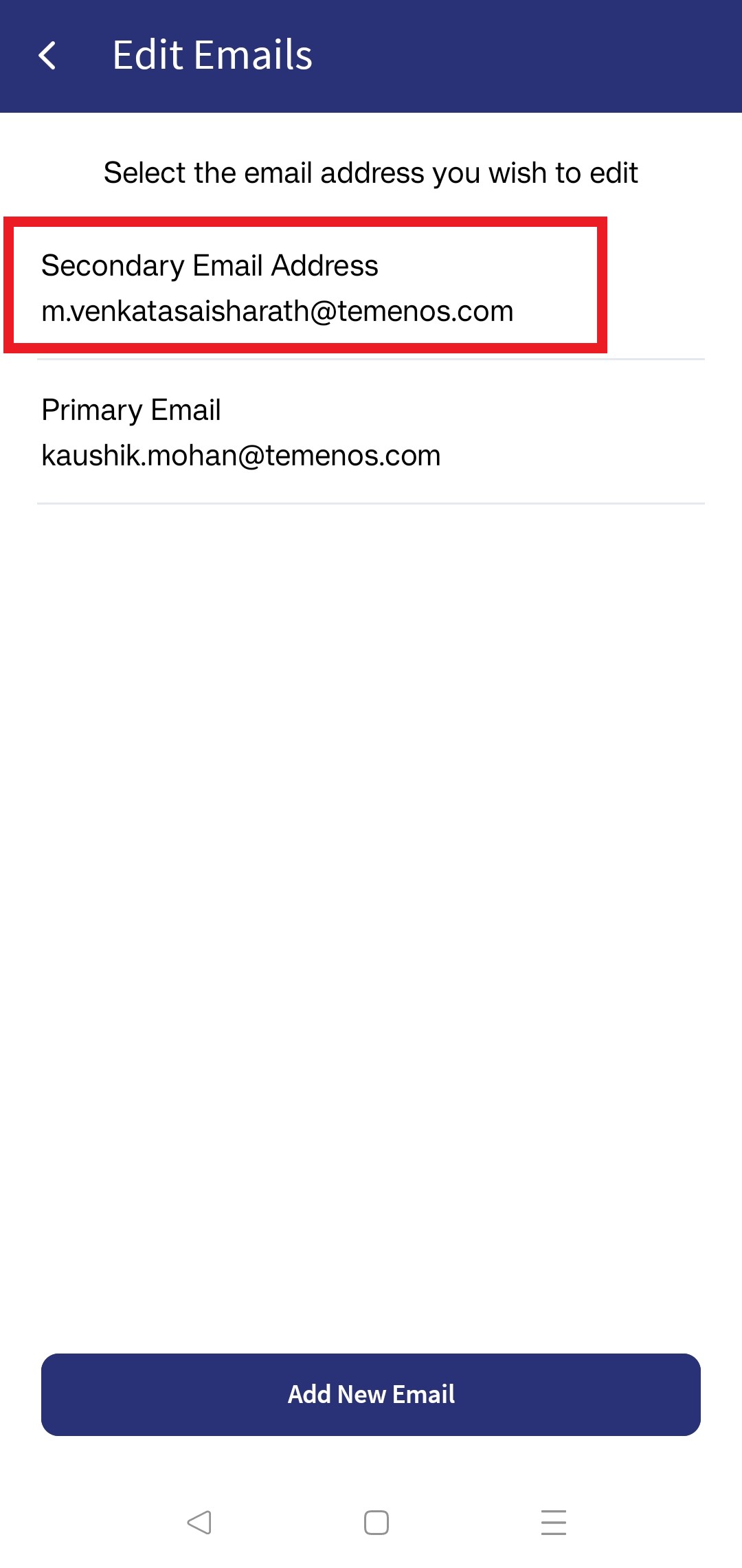Edit Existing Email