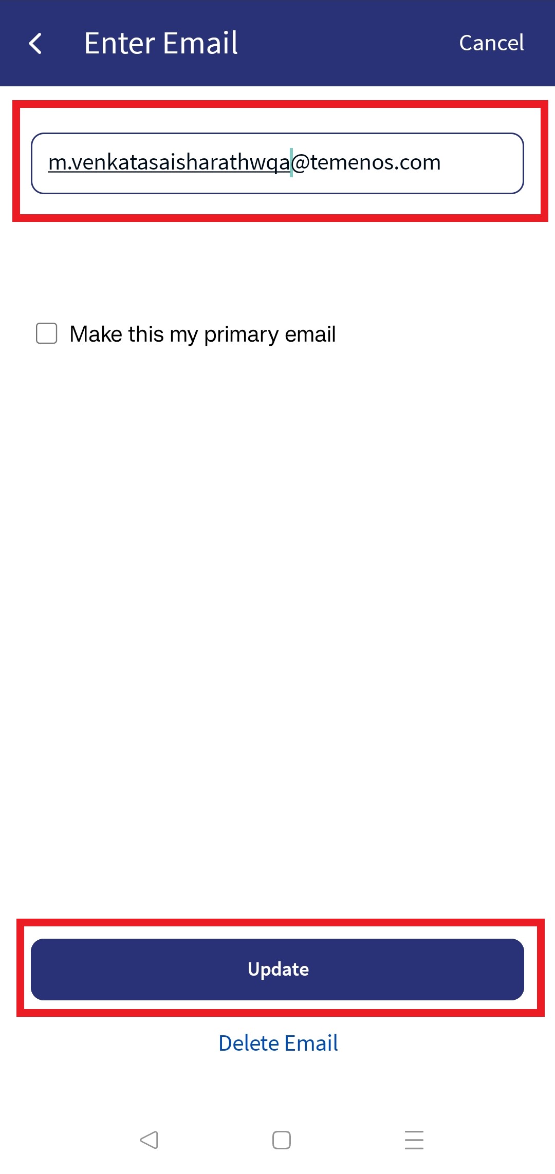 Edit Existing Email