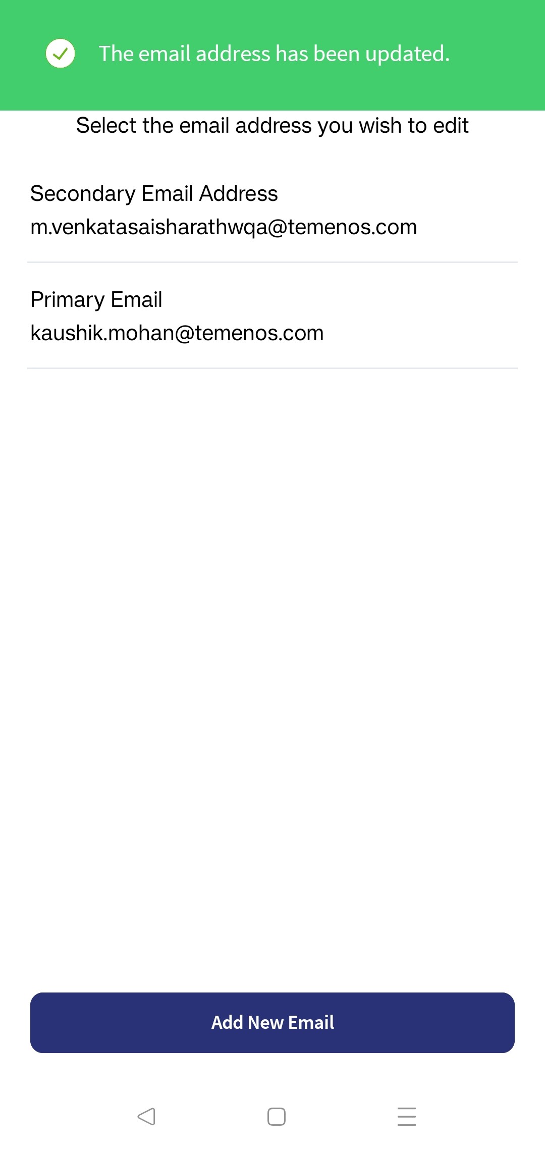 Edit Existing Email