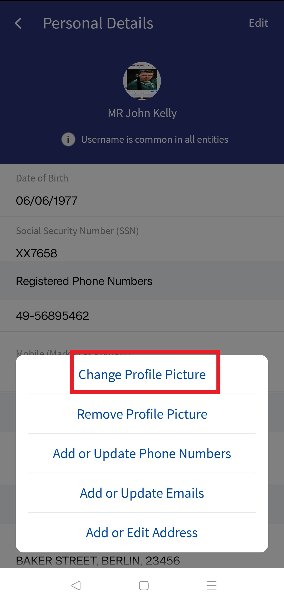 Change Photo