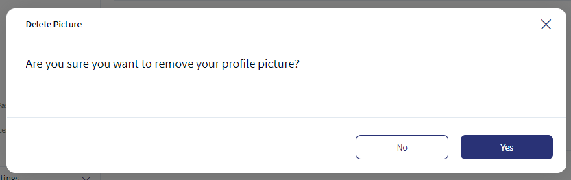 Delete Personal Profile Image
