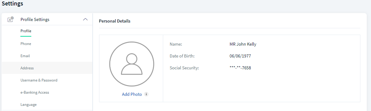 Profile Settings Overview Image