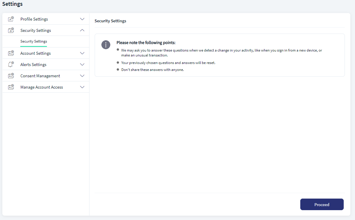 Security Settings