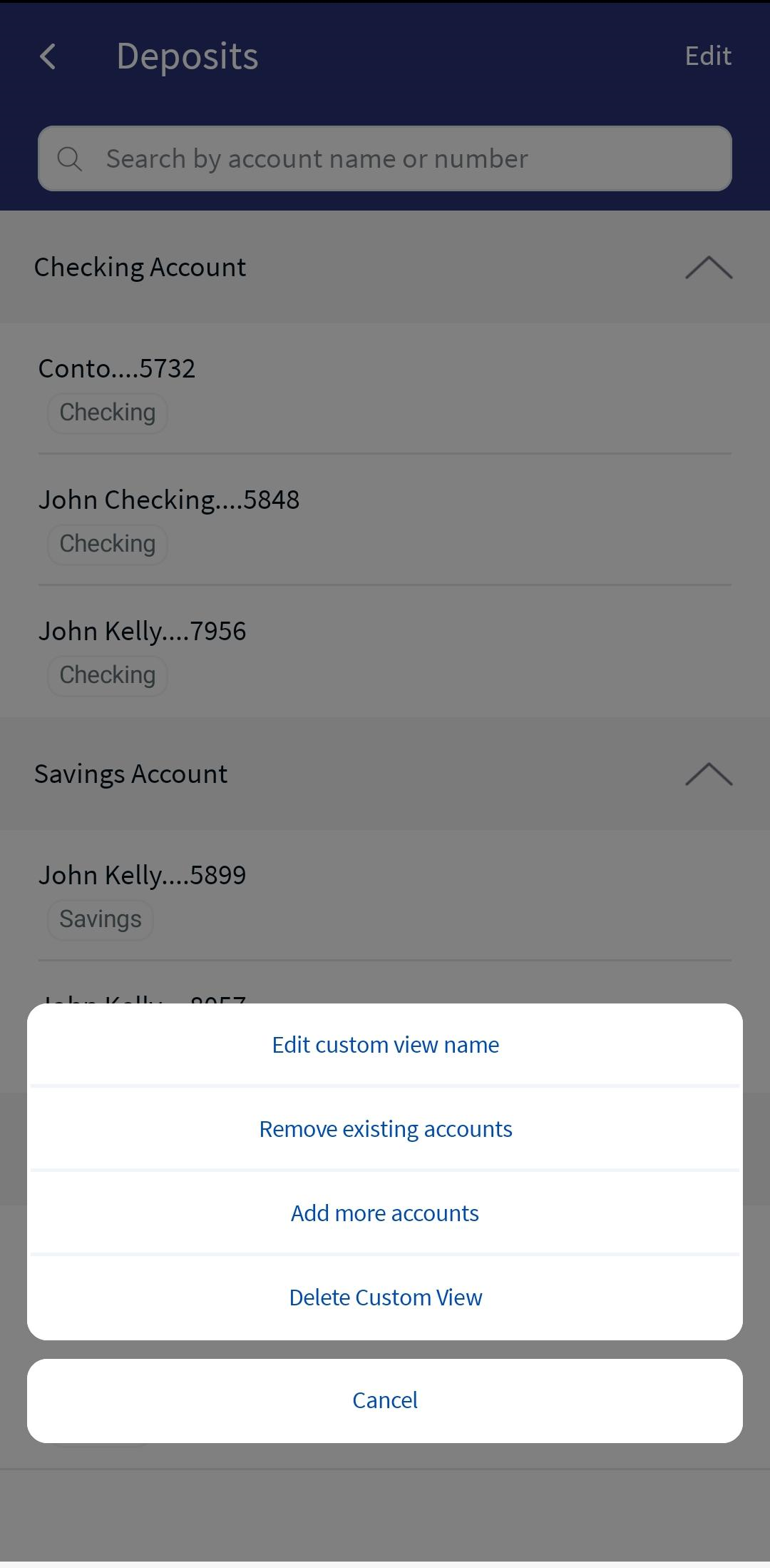 Select Edit Option