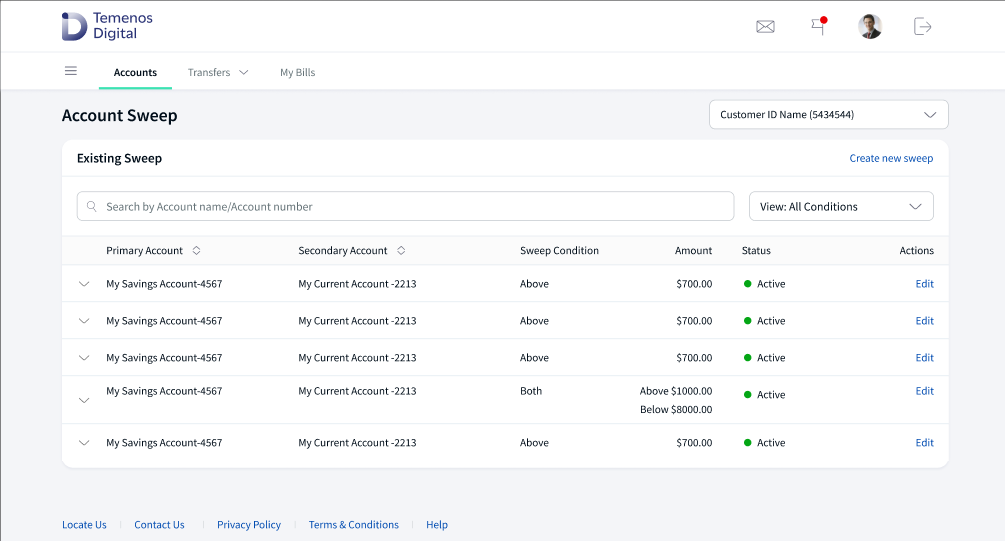 CustomerIDs for Account Sweep CustomerIDs for Account Sweep