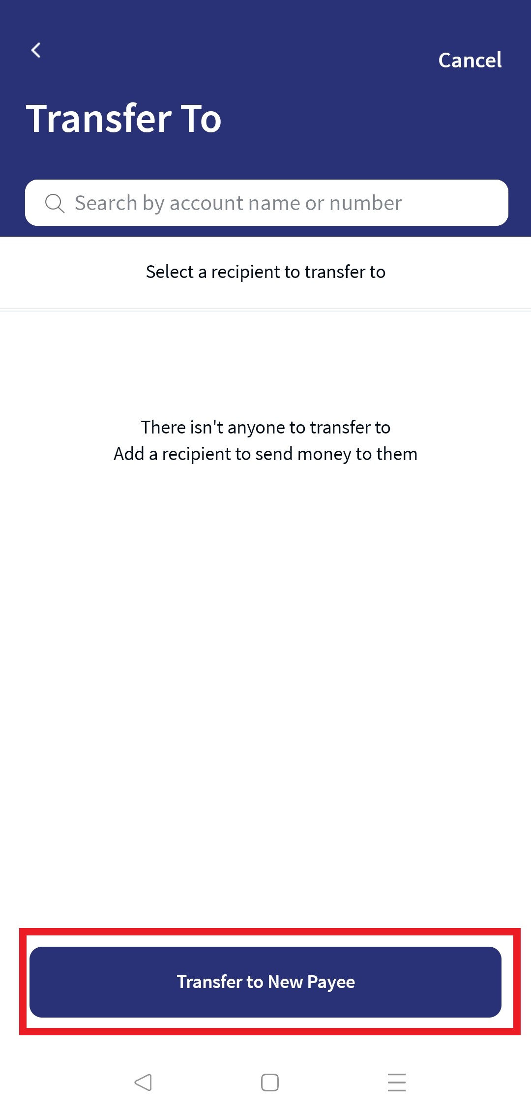 Domestic Transfer - Existing Payee - MB
