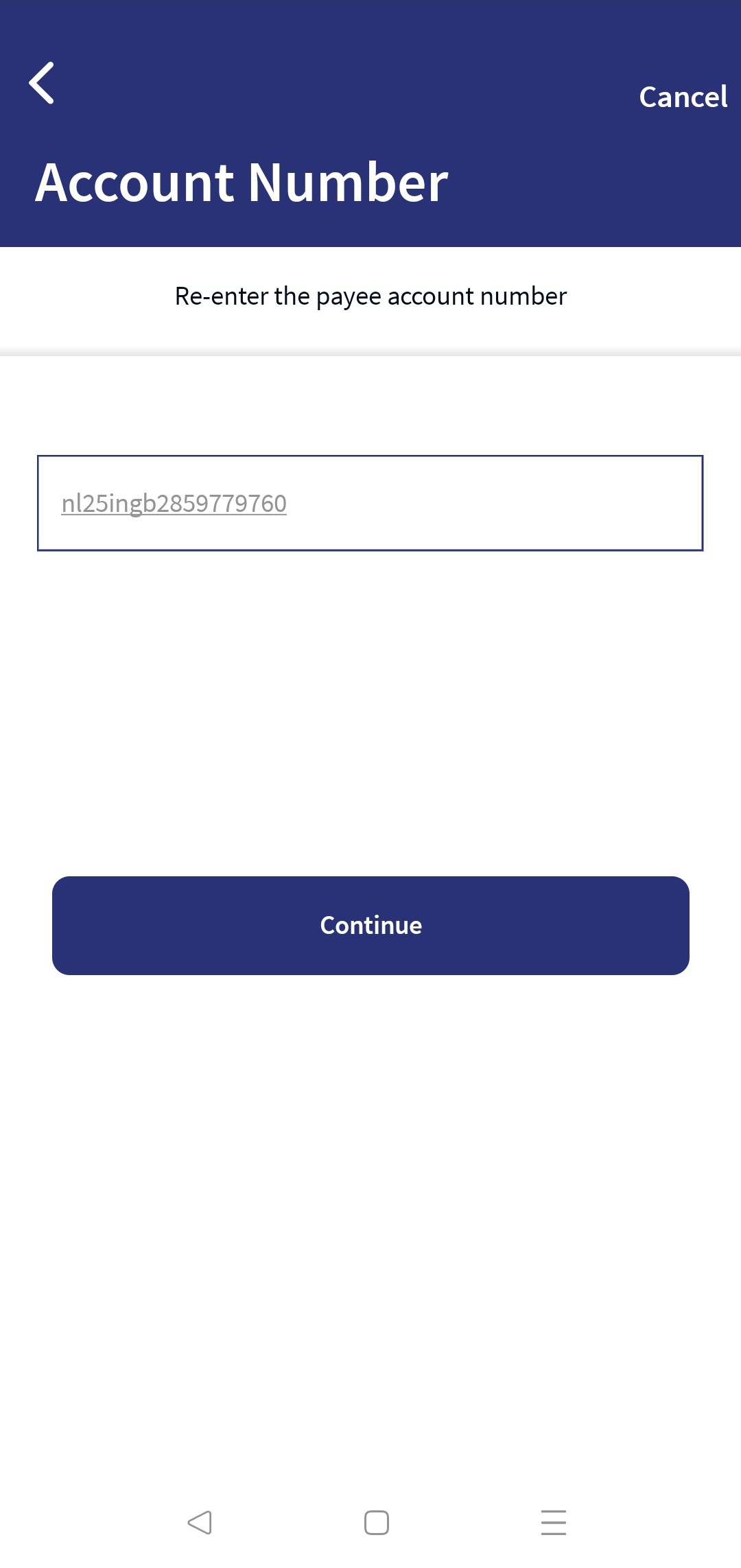 Domestic Transfer - Existing Payee - MB