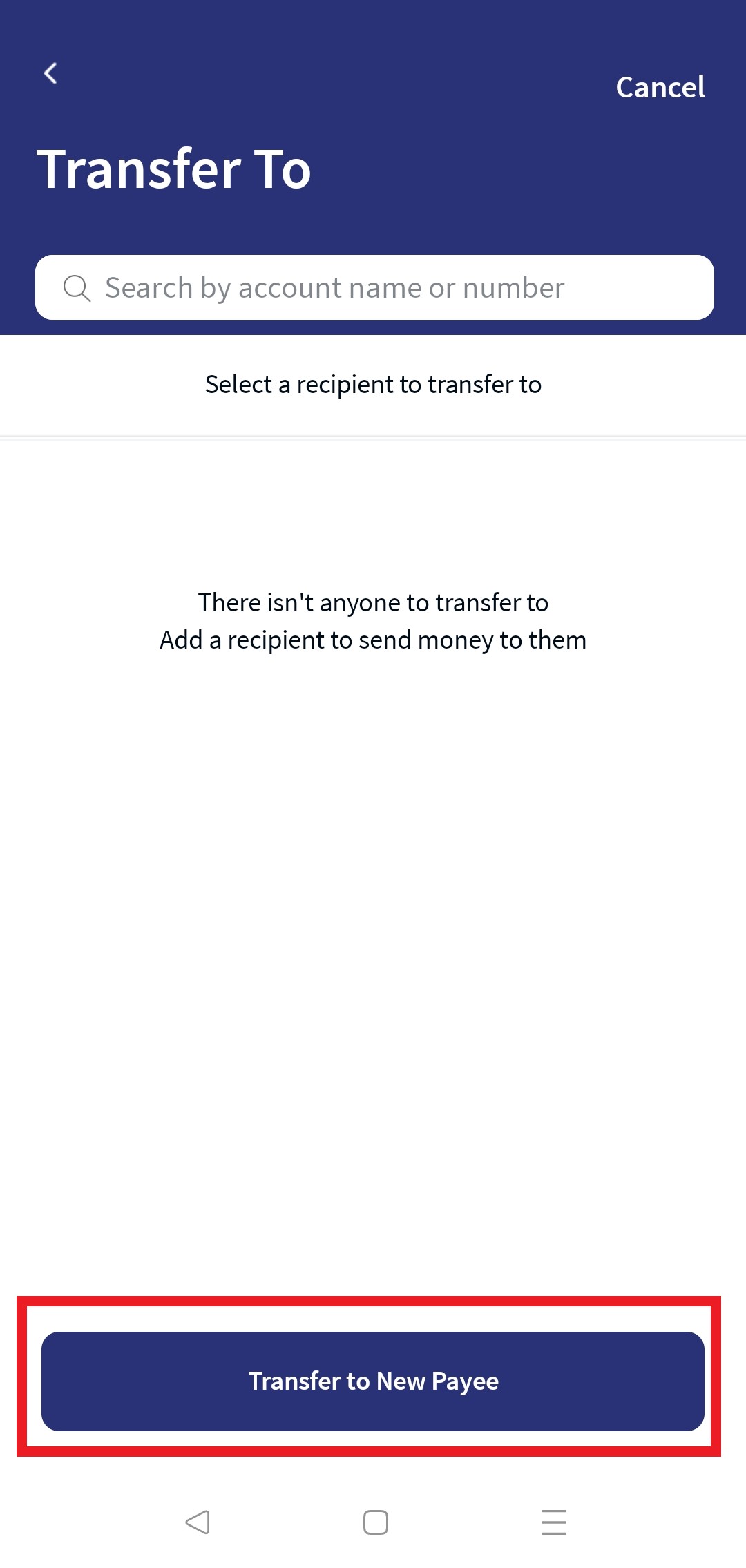 Domestic Transfer - Existing Payee - MB