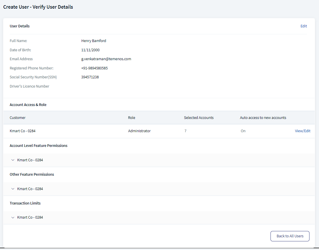 User Management Overview