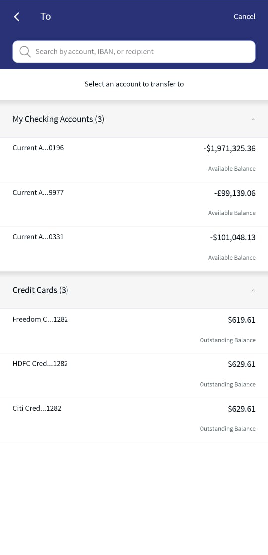 Transfer Cash