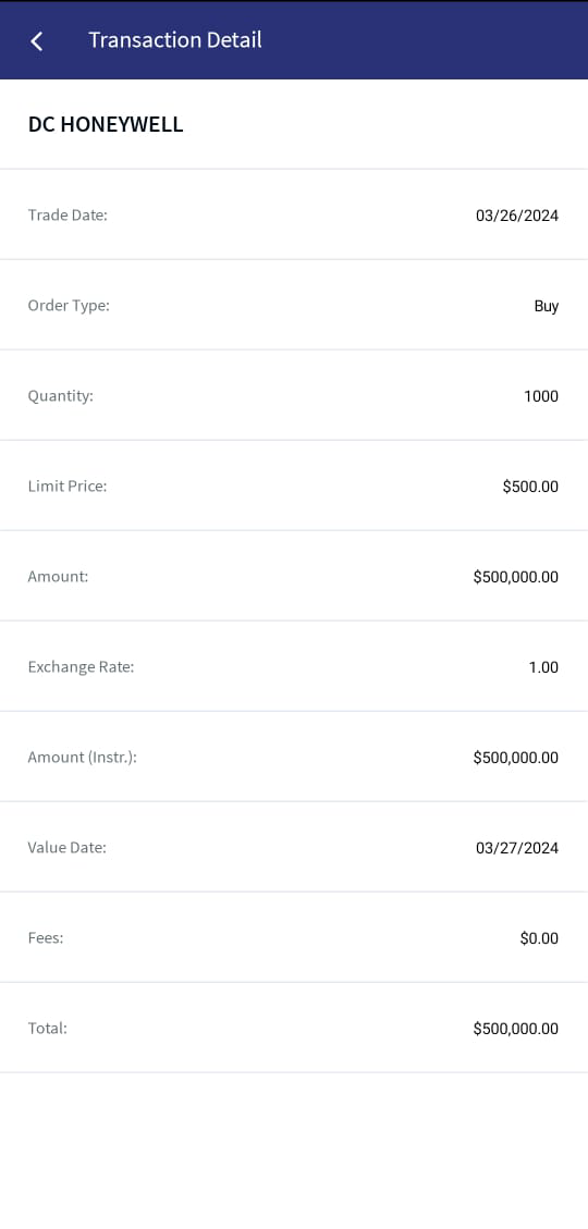 Transaction Detail
