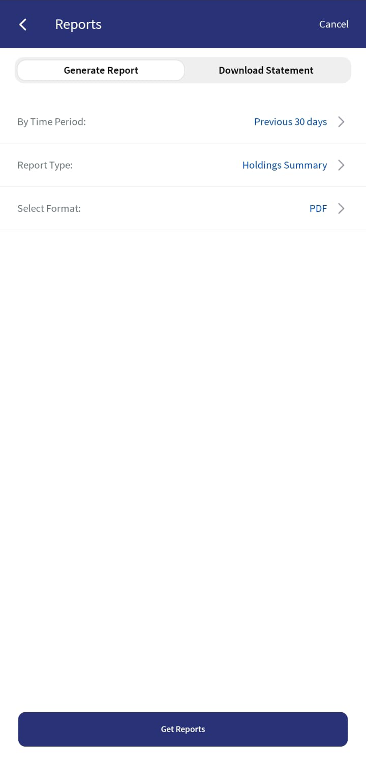 Generate Reports