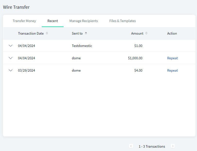 Wire Transfer - History Wire Transfer - History