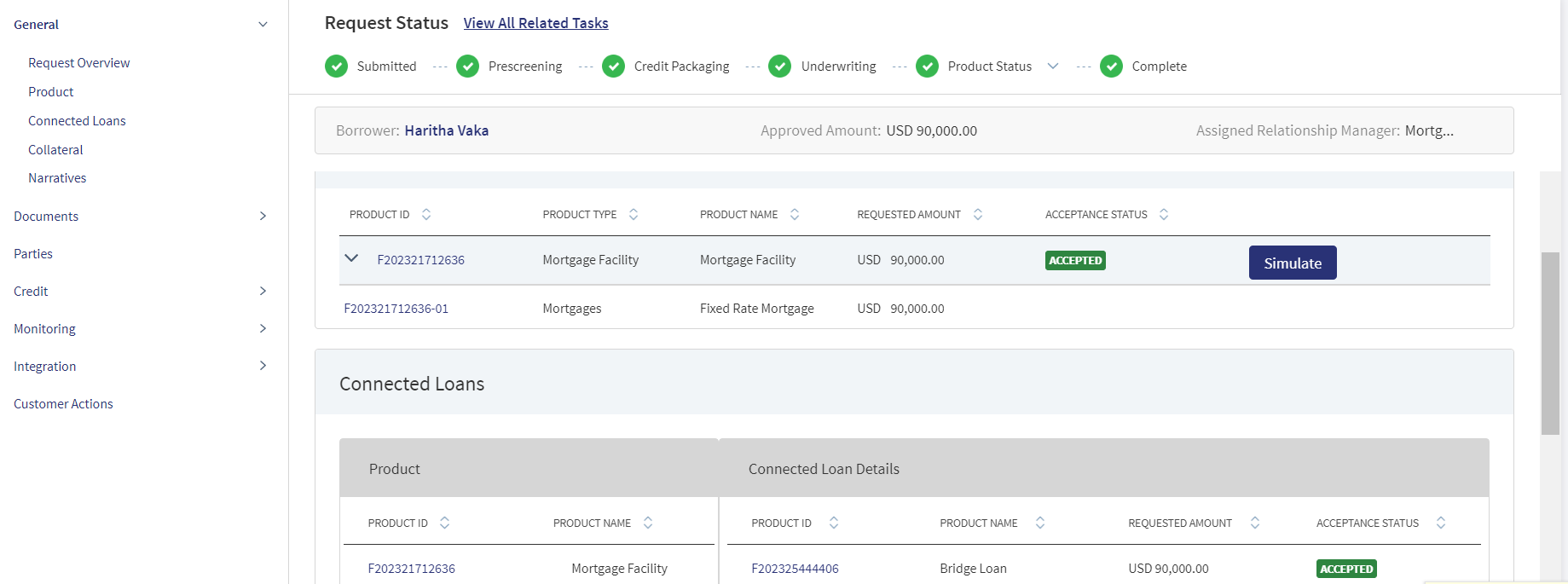 Connected Loans