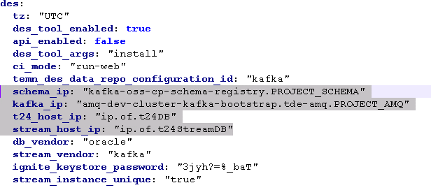 Configuring blank fields