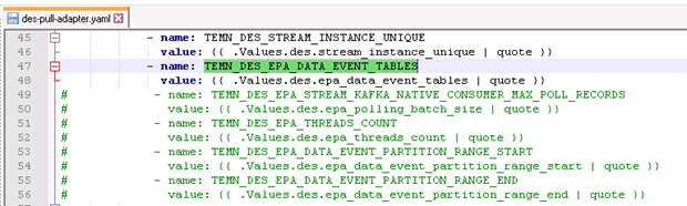 Configuring des-pull-adapter.yaml