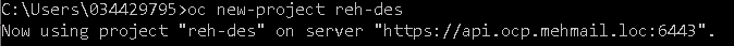 Command to create DES project