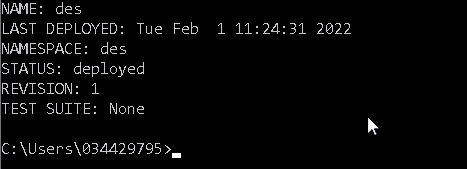 Command to install helm charts