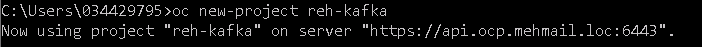 Command to create Kafka project