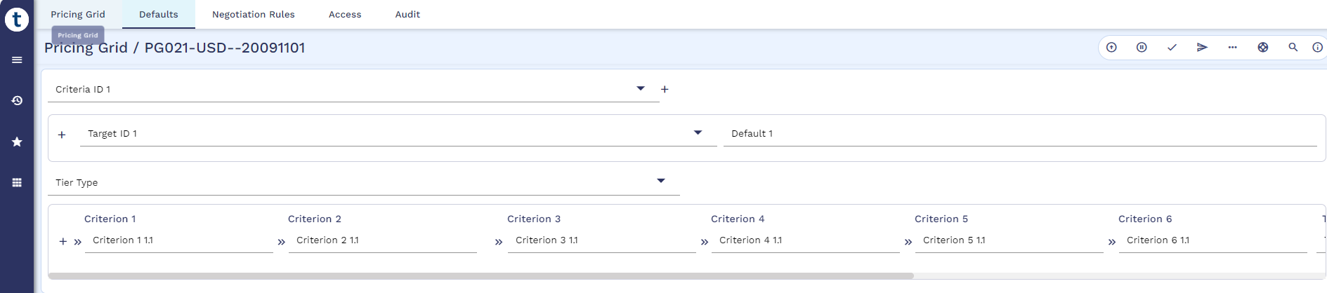 pricing grid product