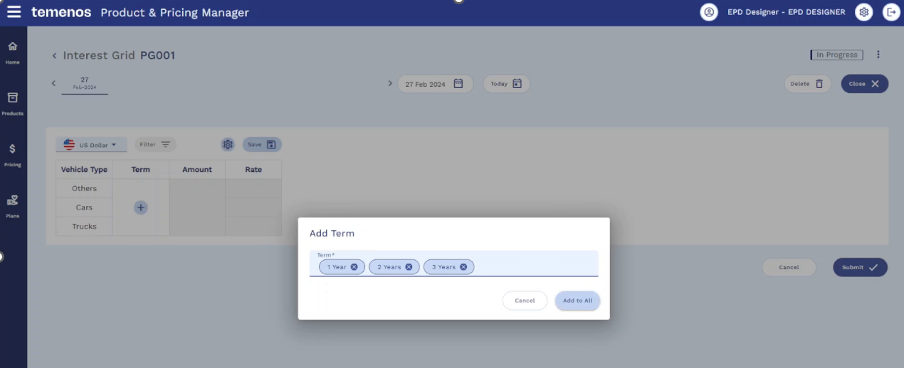 Designing the Pricing Grid Structure
