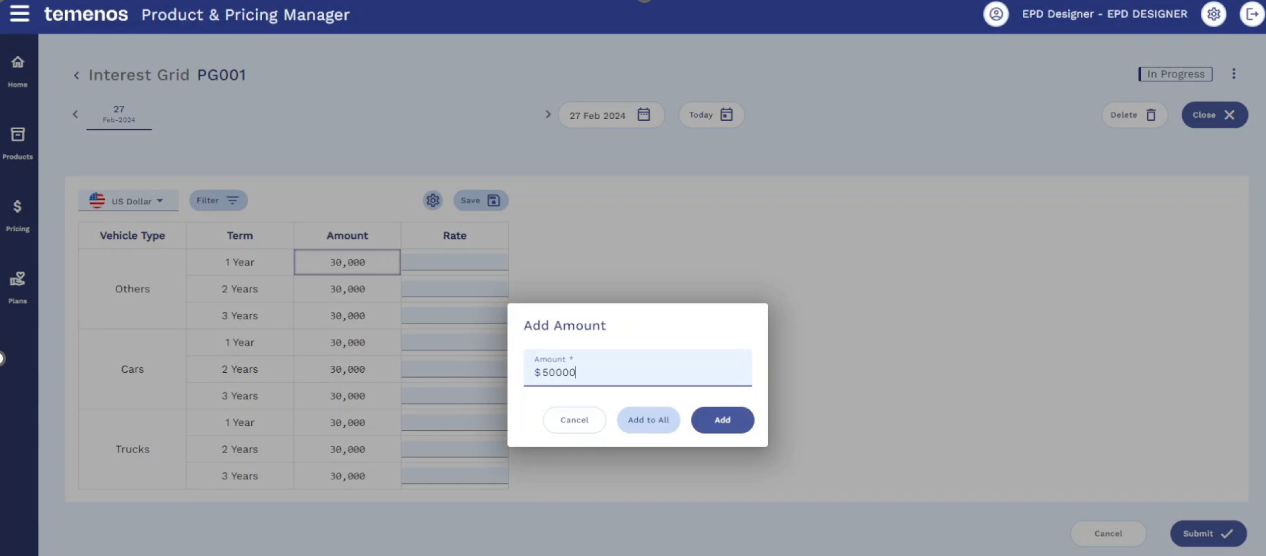 Designing the Pricing Grid Structure