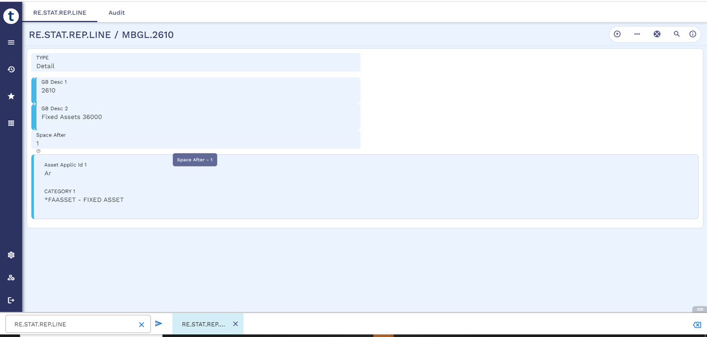 RE STAT REP LINE