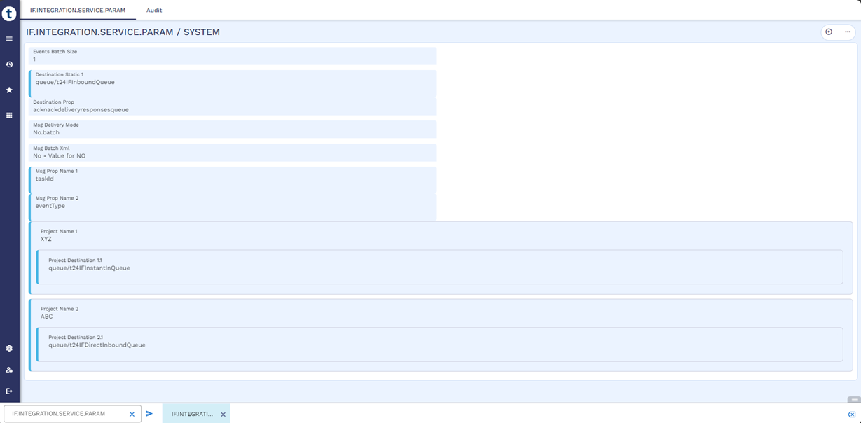 Fields in IF.INTEGRATION.SERVICE.PARAM
